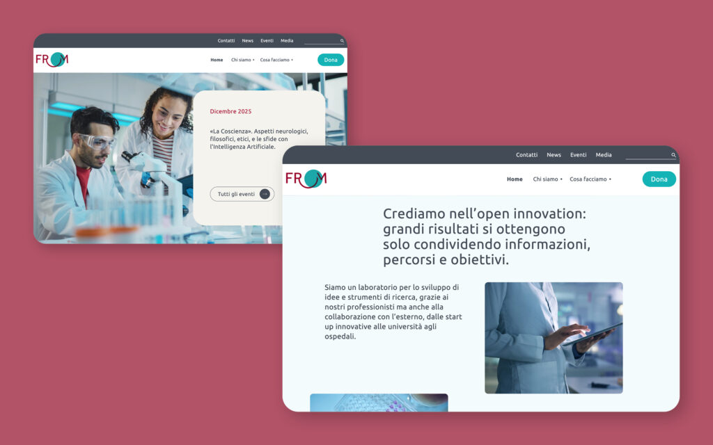 Agenzia di Comunicazione Publifarm | Pure Creative Agency Un nuovo sito web per Fondazione FROM 1