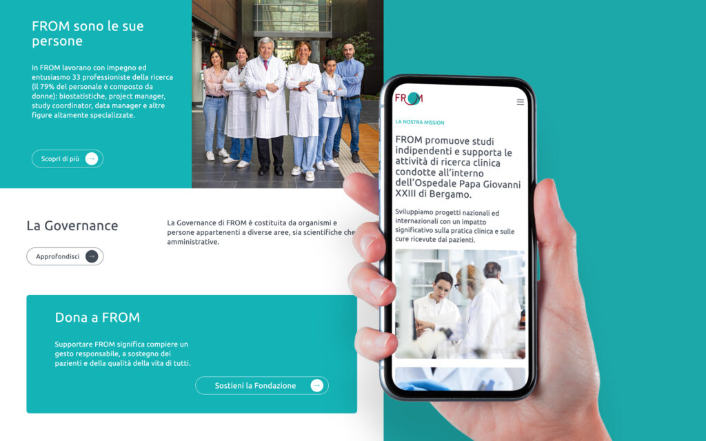 Agenzia di Comunicazione Publifarm | Pure Creative Agency Un nuovo sito web per Fondazione FROM 1